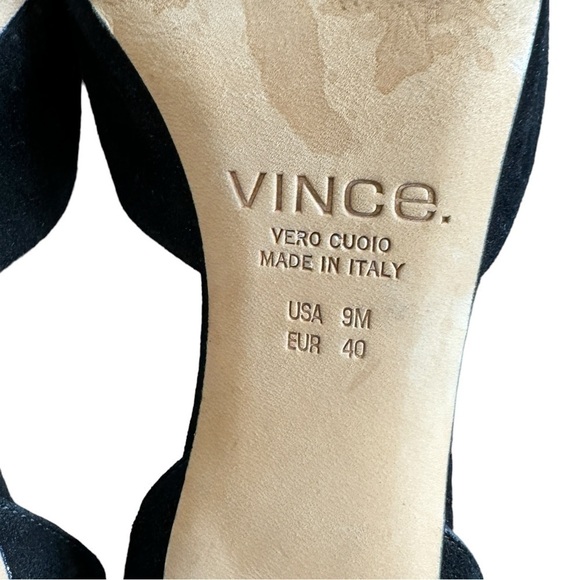 Vince Black Suede Heels, Size 9M - Picture 6 of 6